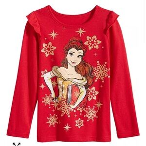 $12 Disney
Little Girls Belle Snowflake T-Shirt k3 5